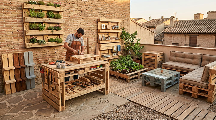 Diferentes usos de los palets de madera