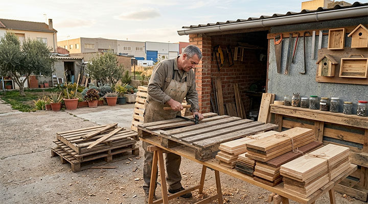 reciclaje de palets de madera